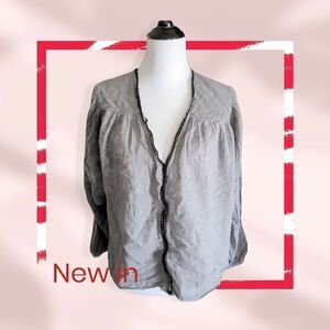 ZARA trafaluc collection gauzy boho top